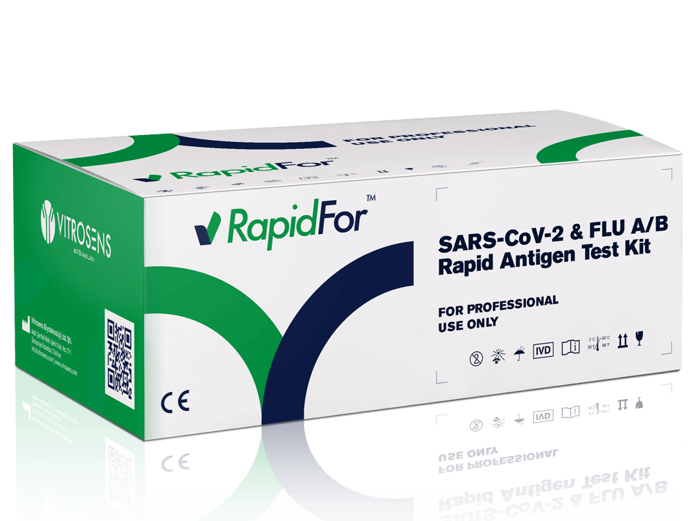 SARS-CoV-2 & FLU A/B Rapid Antigen Test Kit (Single Line)