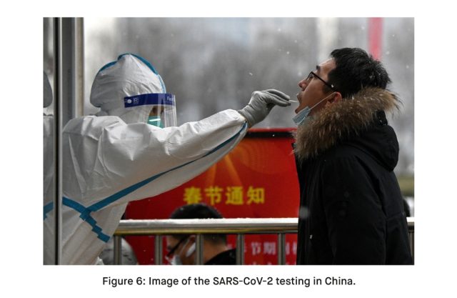 SARS CoV 2 testing in China.