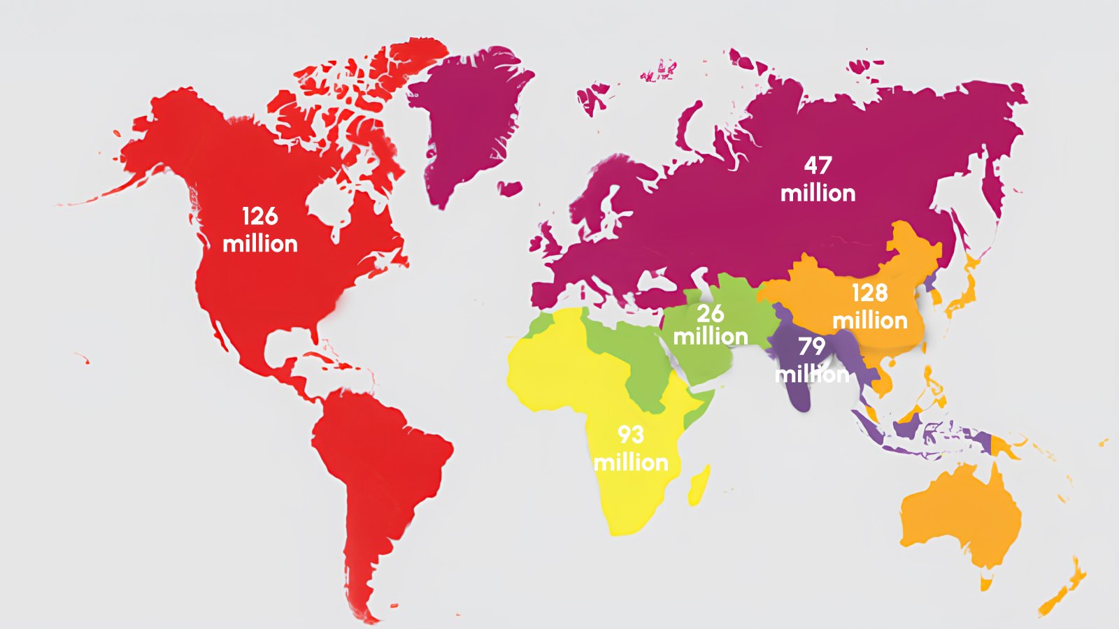 Figure 1: Global STI prevalence map