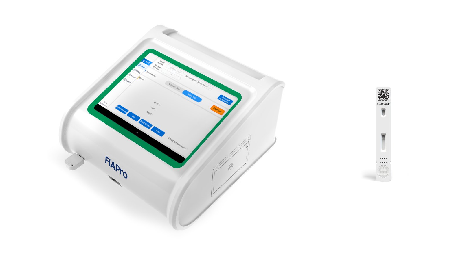 How Rapid Diagnostic Tests Support Antibiotic Stewardship in Primary Care 3 Figure 3: RapidFor™ hsCRP / CRP FIA test kit and its components with immunofluorescence analyzer