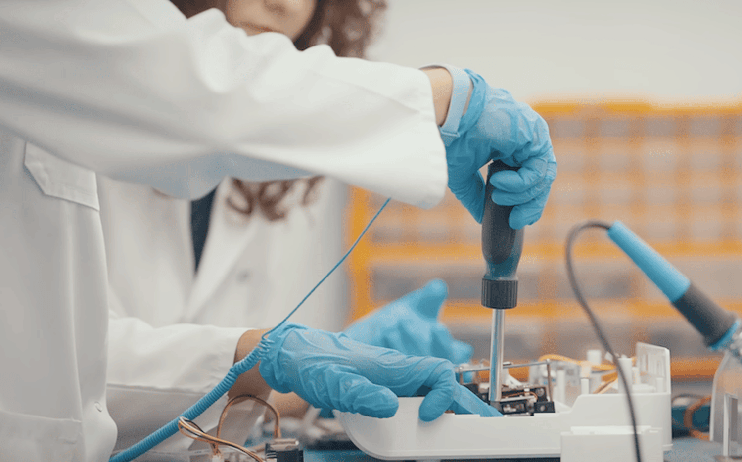 Scientist in research lab