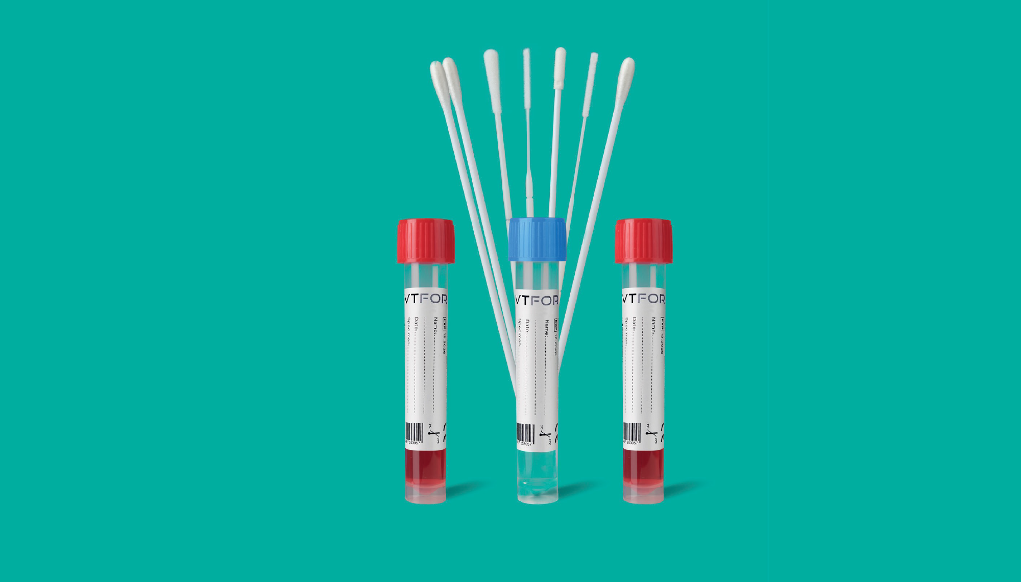 Figure 1: VTFOR™ Universal Medium Series: Viral Transport Medium, Universal Transport Medium and Nucleic Acid Transport Medium.